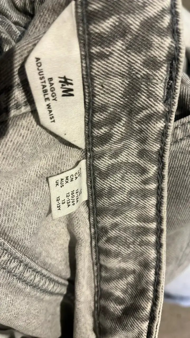 Pantalones cargo gris Talla 16 - 3