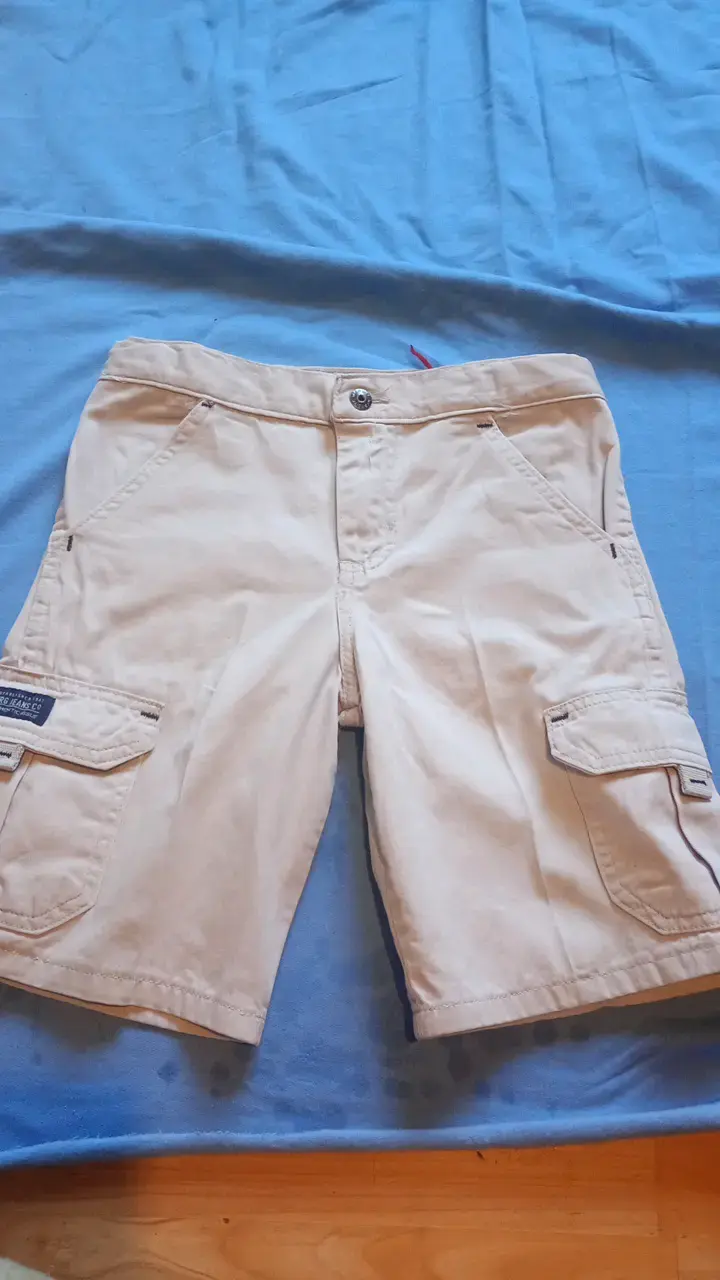 Bermudas cargo beige WRG Jeans Co niño talla 8 -10 - 1
