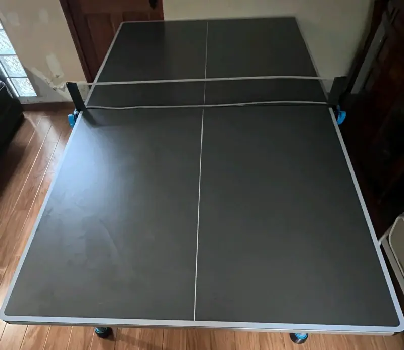 Mesa de Ping Pong Plegable con Ruedas - 1
