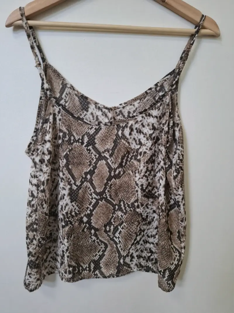 Blusa de tirantes estampado serpiente - 3