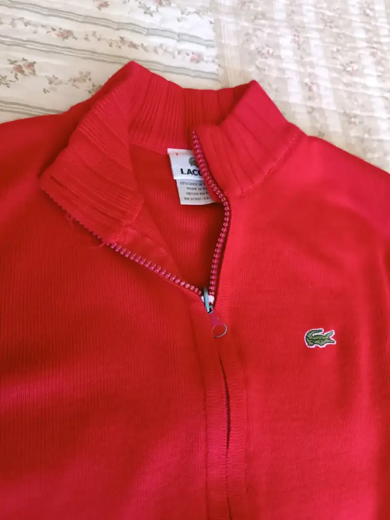 Chaleco rojo con cierre Lacoste para mujer - 2