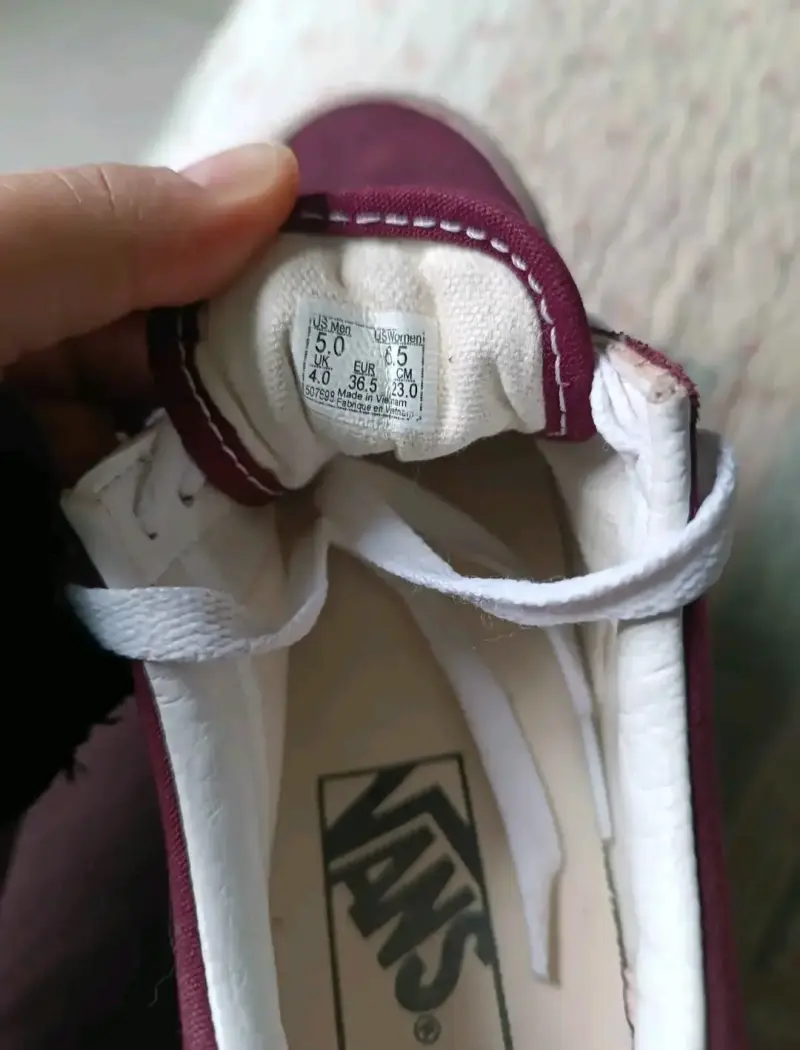 Zapatillas Vans burdeos clásicas - 3