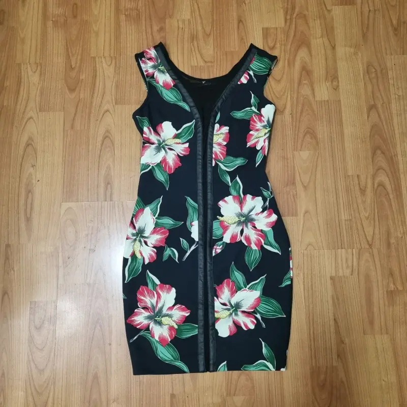 Vestido floral sin mangas para mujer - 1
