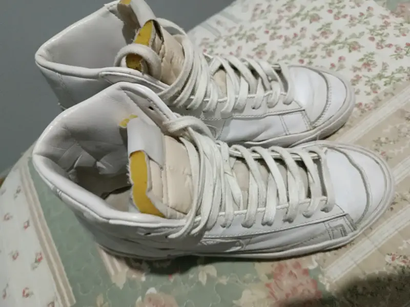 Zapatillas blancas de caña alta para hombre - 3