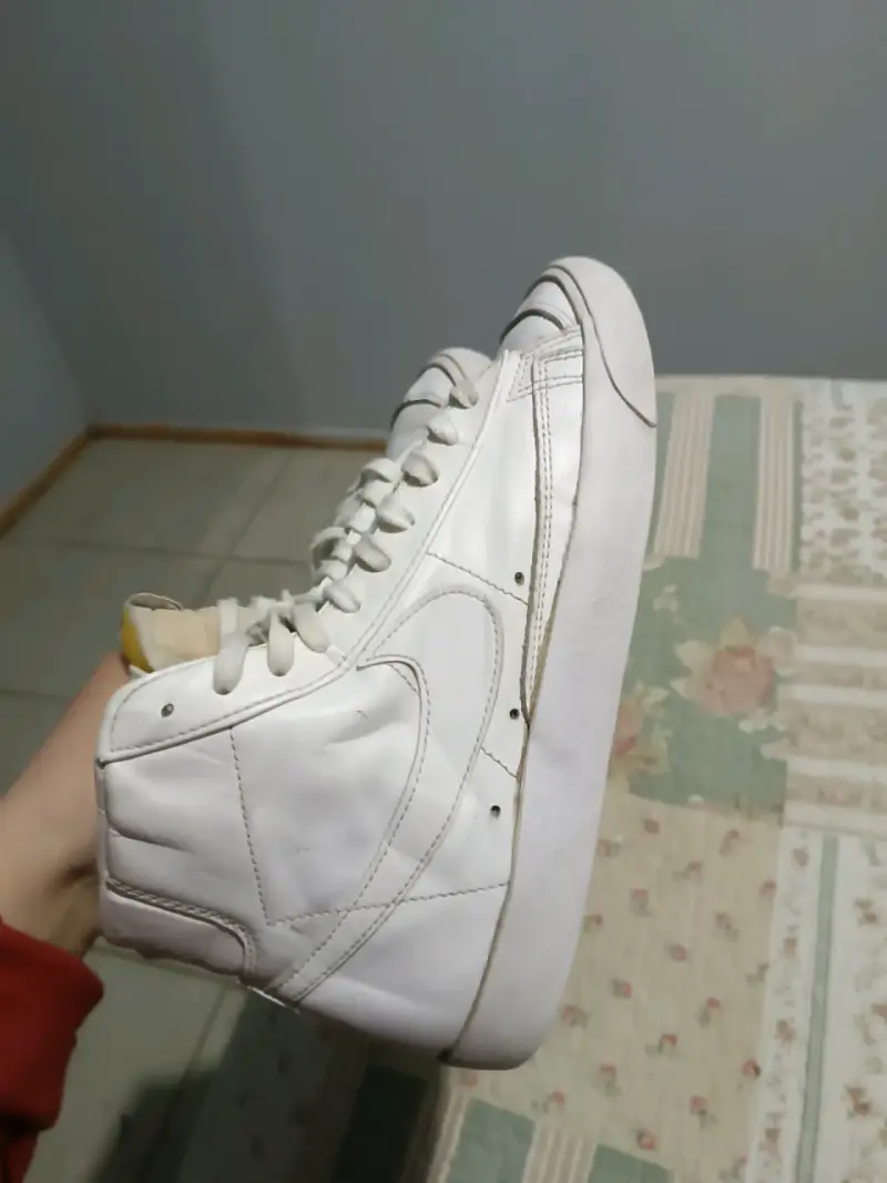 Zapatillas blancas de caña alta para hombre - 6