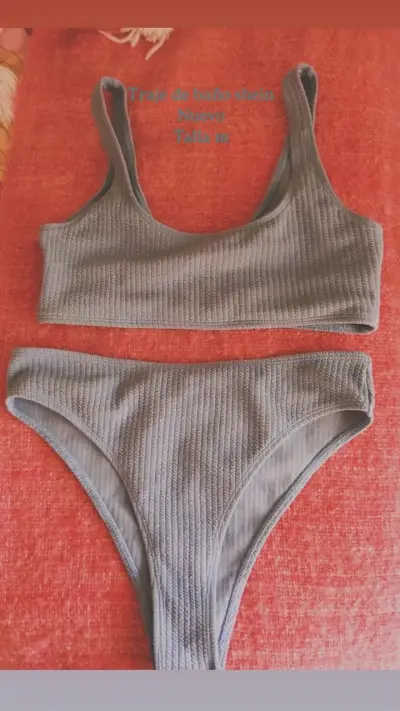 Bikini gris Shein nuevo talla M - miniatura 1