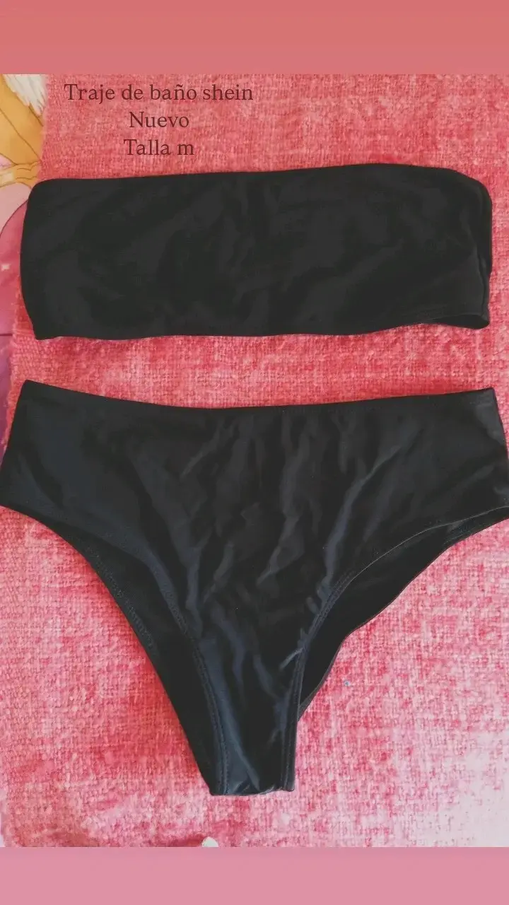 Bikini negro Shein nuevo talla M - 1