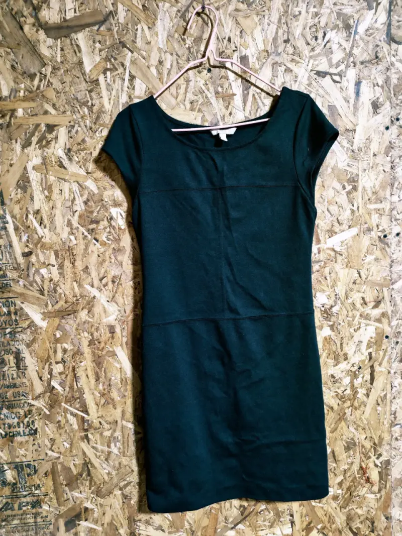 Vestido negro casual para mujer - 1