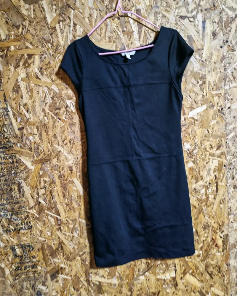 Vestido negro casual para mujer - 2