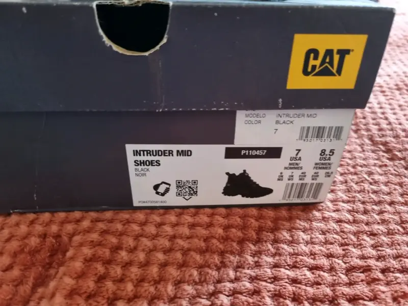 Zapatillas UNISEX negras CAT - 6