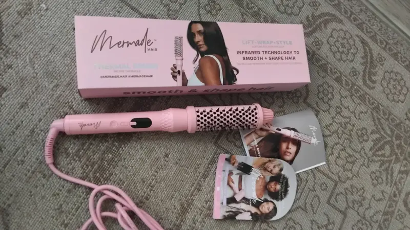 Cepillo térmico infrarrojo Mermade Hair rosa - 1