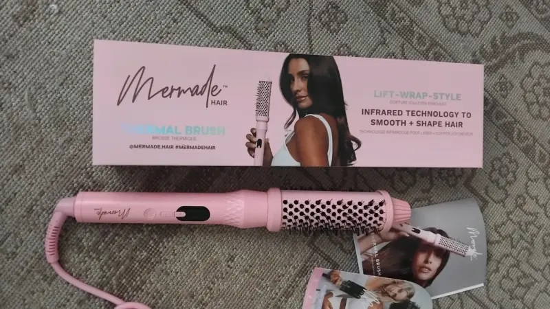 Cepillo térmico infrarrojo Mermade Hair rosa - 2
