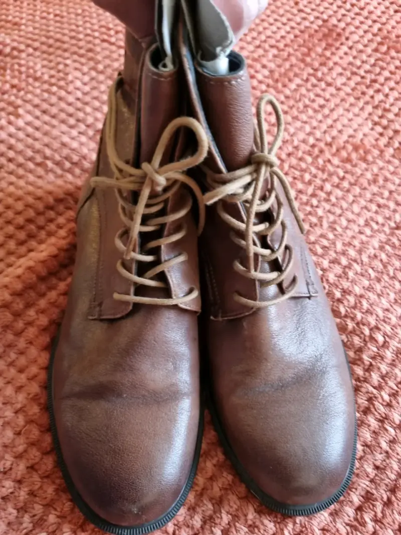 Botines de cuero marrón para mujer Geox - 2
