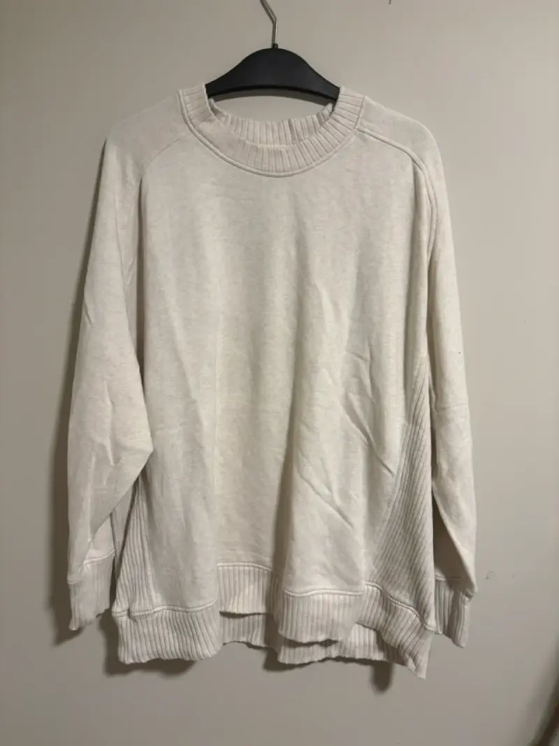 Polerón beige de algodón Aerie - 1