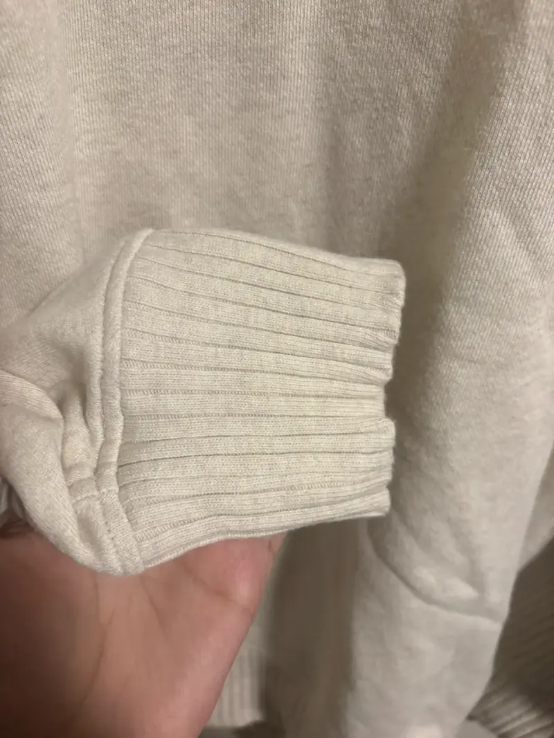 Polerón beige de algodón Aerie - 4