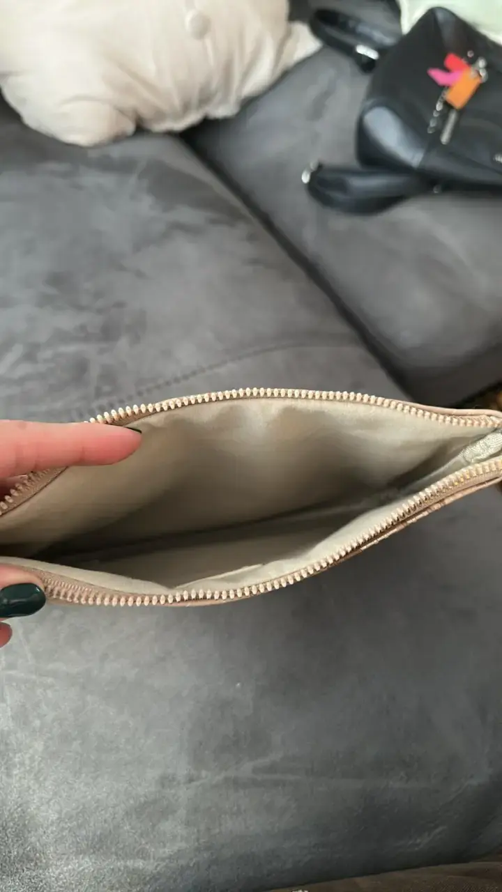 Clutch de piel sintética con diseño de serpiente - 2