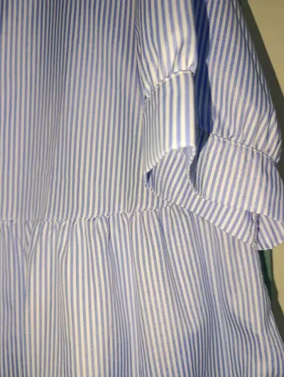 Blusa de rayas azul y blanco para mujer - miniatura 3