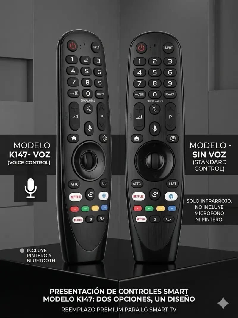 Control remoto LG Smart TV con y sin voz