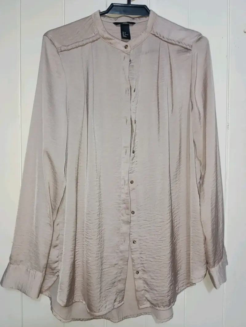 Blusa Rosa suave de Manga Larga H&M Talla 38 - 1