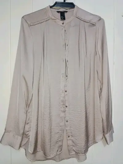 Blusa Rosa suave de Manga Larga H&M Talla 38 - miniatura 1