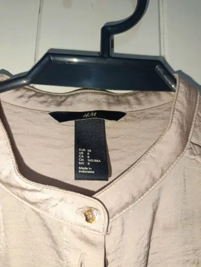 Blusa Rosa suave de Manga Larga H&M Talla 38 - miniatura 2
