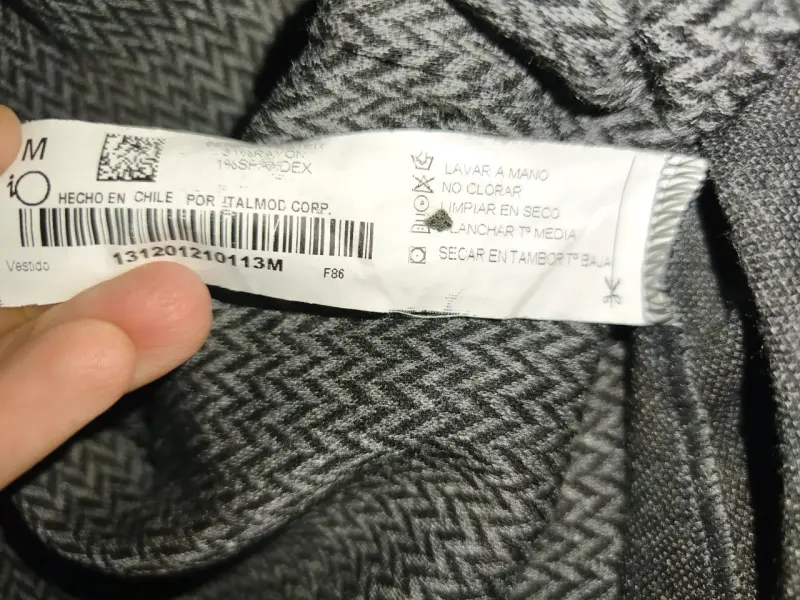 Vestido de punto gris con bolsillos - 5