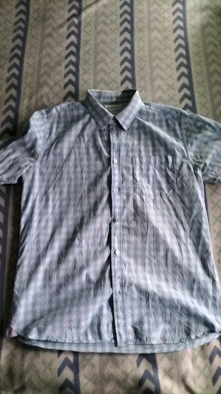 Camisa a cuadros manga corta para hombre - 2