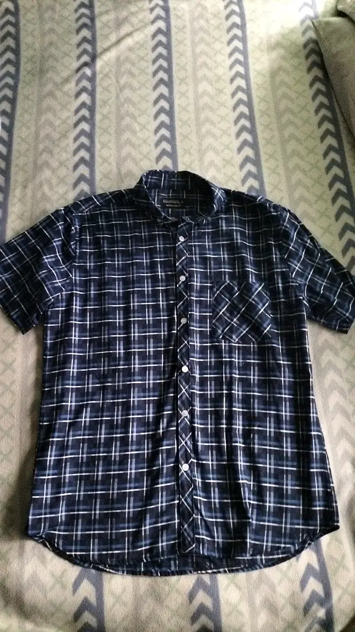 Camisa a cuadros manga corta para hombre - 3