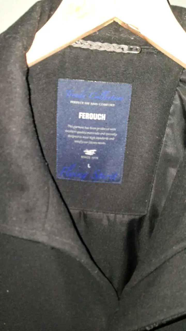 Abrigo negro Ferouch para hombre - 2