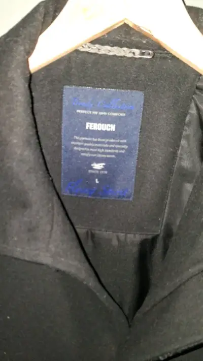 Abrigo negro Ferouch para hombre - miniatura 2