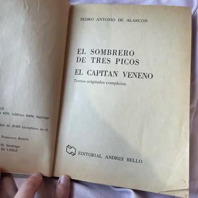 Libro El Sombrero de Tres Picos y El Capitán Veneno de Pedro Antonio de Alarcón - miniatura 2