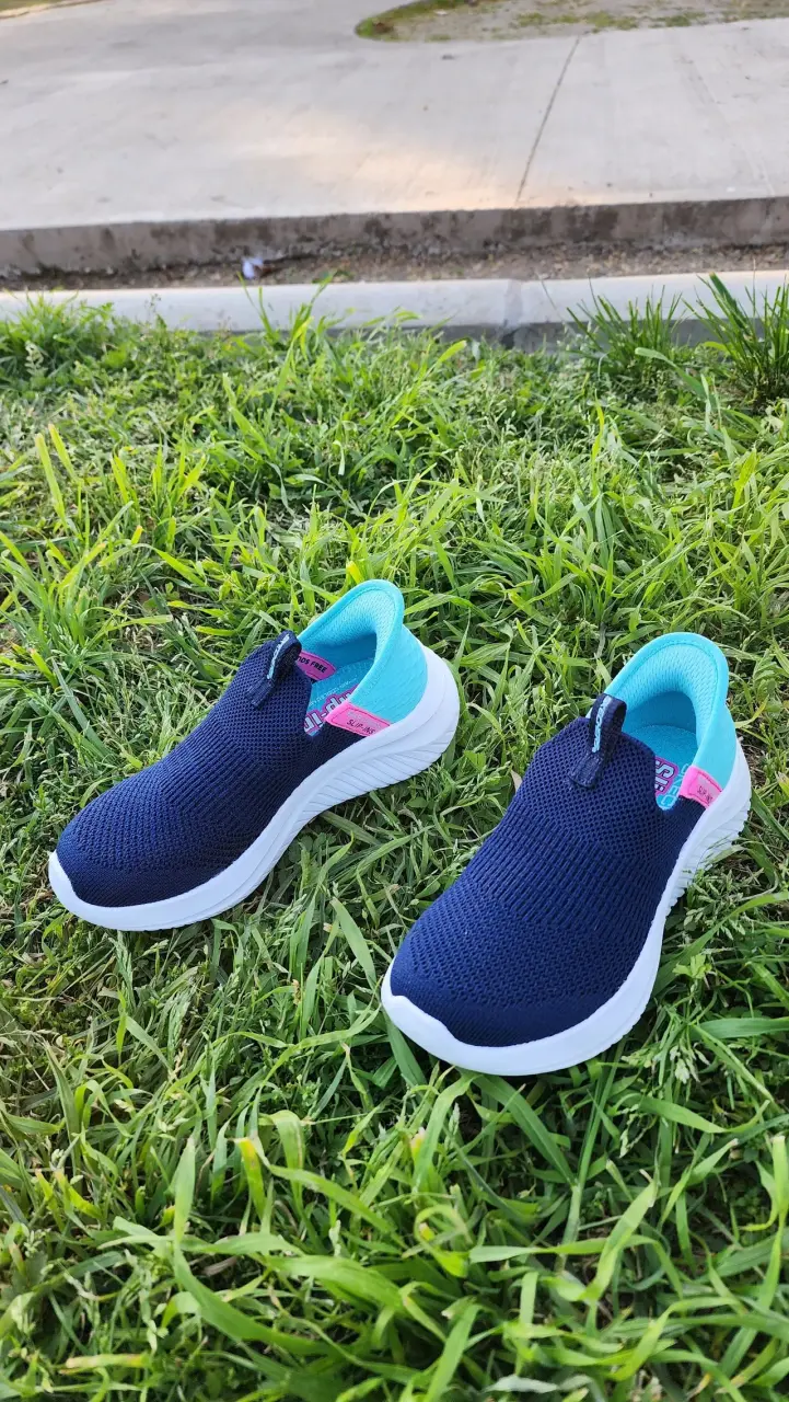 Zapatillas Skechers para niños azul y turquesa - 2