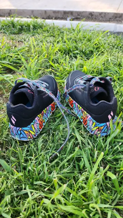 Zapatillas Skechers para niños azul y turquesa - miniatura 3