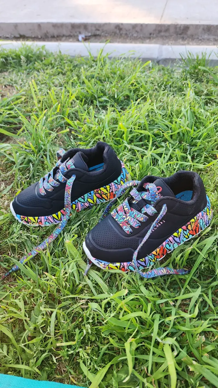 Zapatillas Skechers para niños azul y turquesa - 4