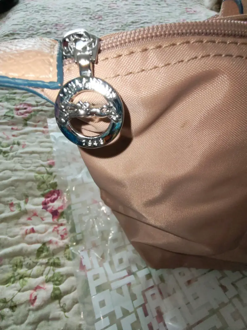 Bolso Longchamp beige con asas largas - 2