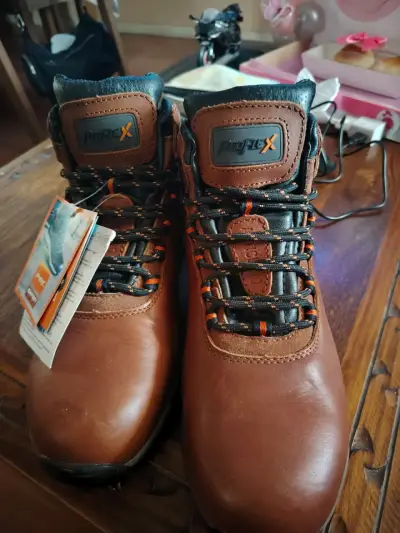 Botas de trabajo Protex marrones con cordones - miniatura 1
