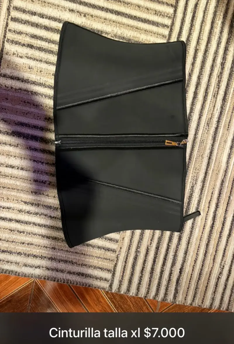 Cinturilla reductora negra talla XL