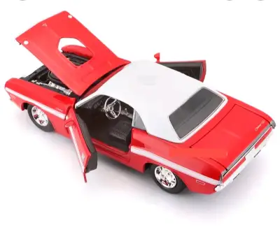 Modelo a escala Dodge Challenger rojo 1/24,Nuevo - miniatura 5