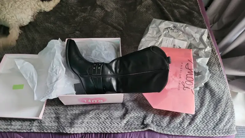 Botas Western Negras Logu con Hebillas - 2