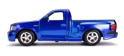 Camioneta Ford F-150 SVT Lightning Azul,1/24,20cm. - miniatura 4