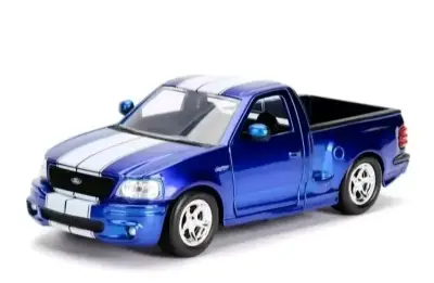 Camioneta Ford F-150 SVT Lightning Azul,1/24,20cm. - miniatura 6