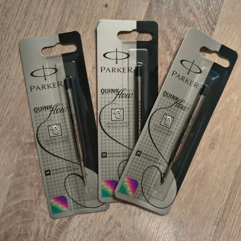 Pack de 6 repuestos boligrafo Parker Negro Medium - 2