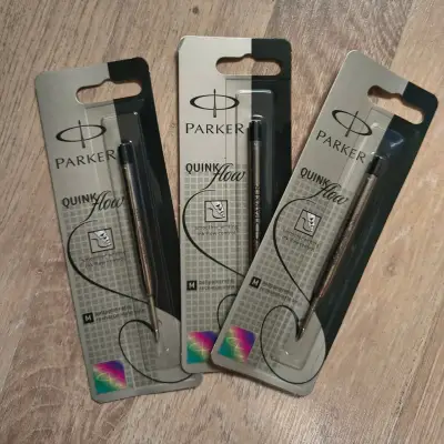 Pack de 6 repuestos boligrafo Parker Negro Medium - miniatura 2