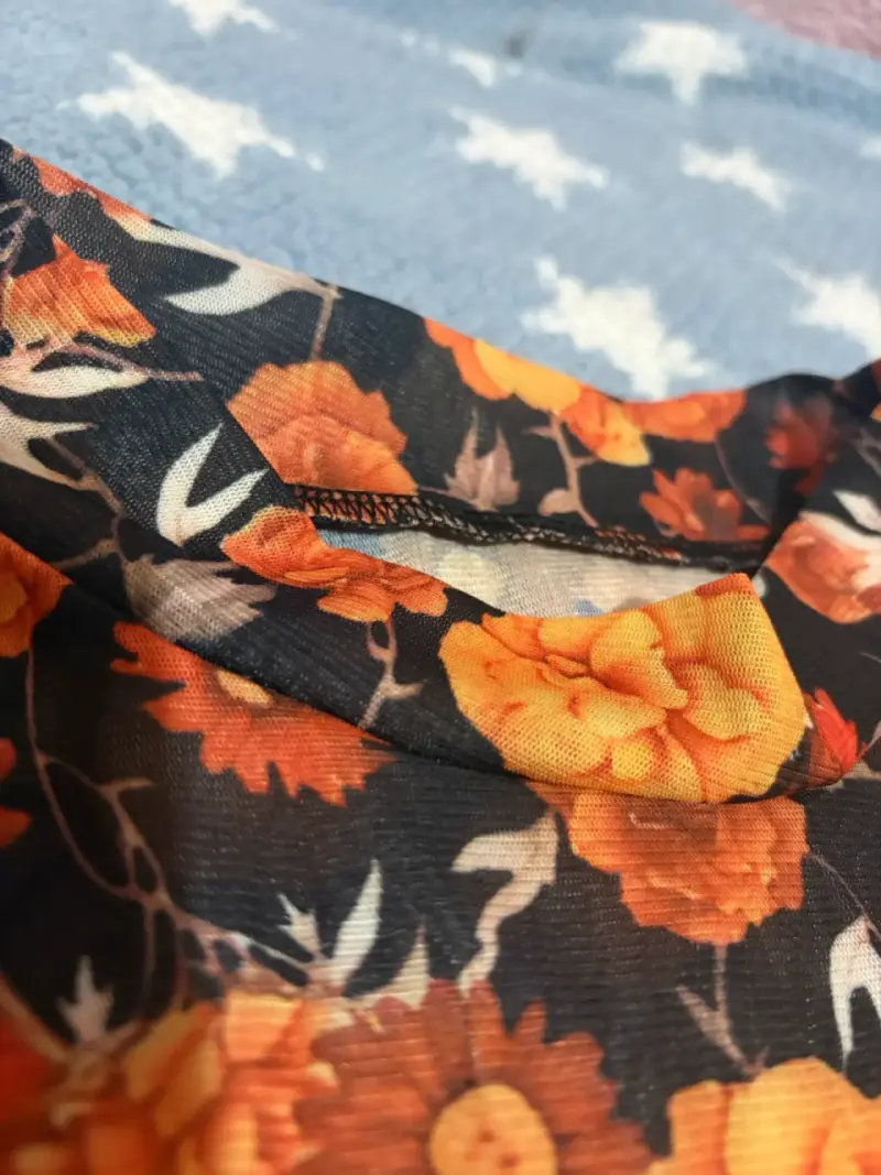 Polera Malla Floral - 4