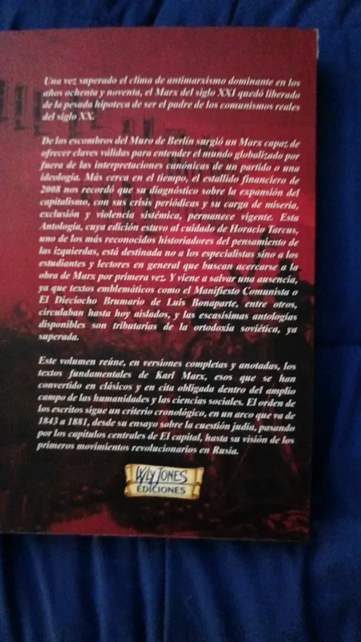 Libro Antología de Karl Marx - 2