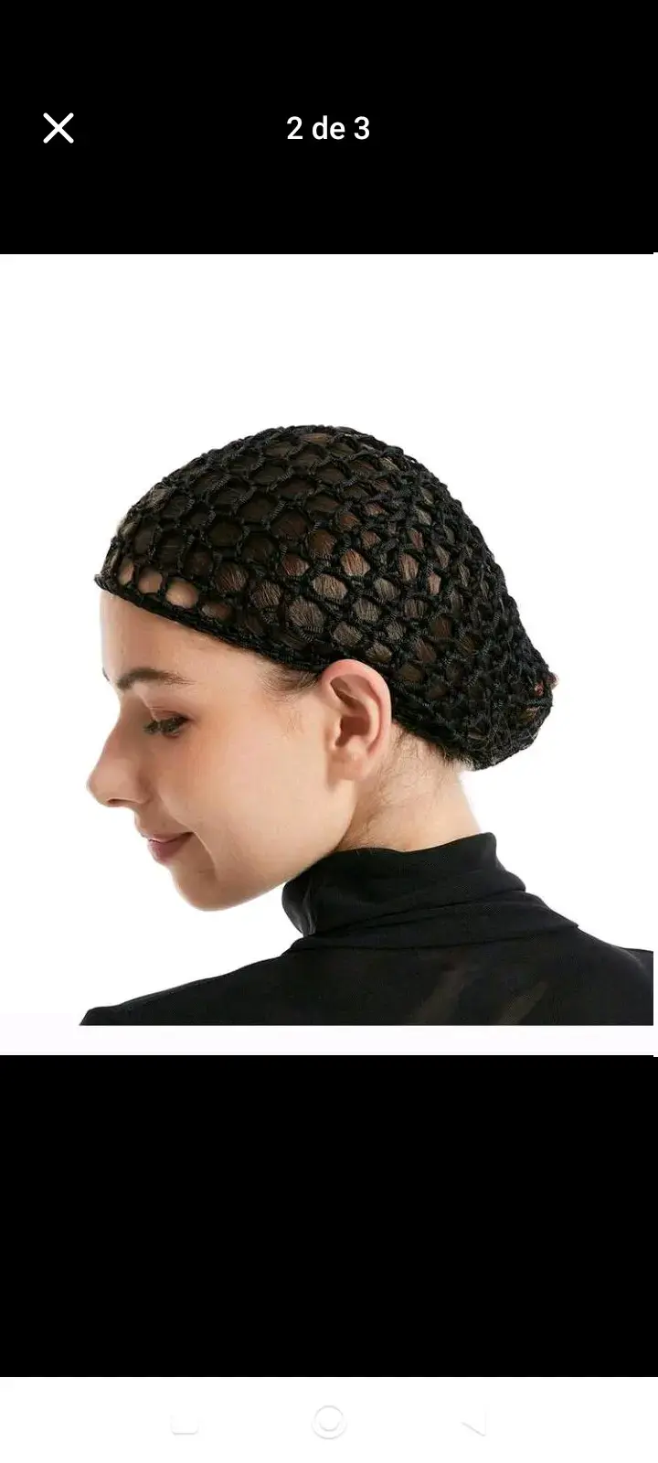 Red de cabello negra para mujer - 2
