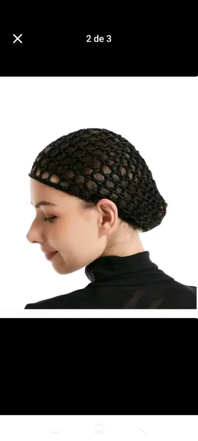 Red de cabello negra para mujer - miniatura 2