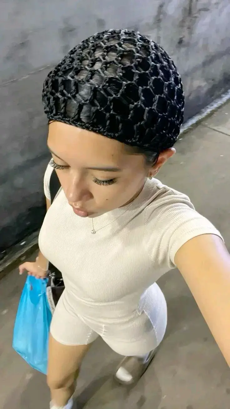 Red de cabello negra para mujer - 3