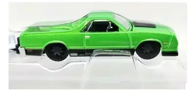 Modelo a escala Chevrolet El Camino con remolque verde - miniatura 6