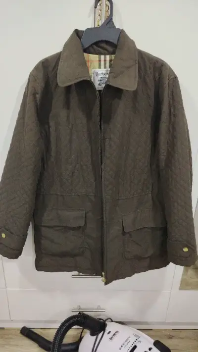 Chaqueta acolchada Burberry marrón para hombre - miniatura 1